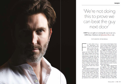 CEO business portrait for editorial in Copenhagen, Denmark