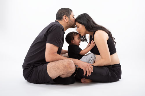 Family portrait photo studio Copenhagen
