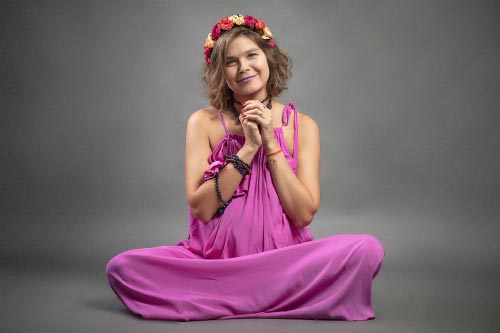 Professional maternity photography in a photo studio in Copenhagen